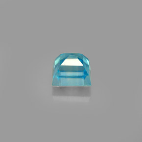 1.02캐럿 천연 블루 지르콘, 스퀘어, 4.6×4.6 mm, VS