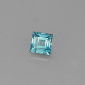 0.73캐럿 천연 블루 지르콘, 스퀘어, 4.3×4.3 mm, VS
