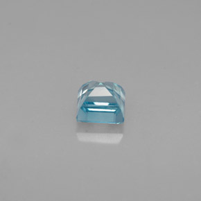0.76캐럿 천연 블루 지르콘, 스퀘어, 4.1×4.1 mm, VVS-VS