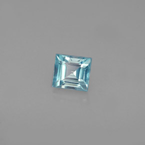 0.70캐럿 천연 블루 지르콘, 스퀘어, 4.3×4 mm, VVS-VS