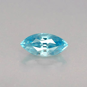 0.72캐럿 천연 블루 지르콘, 마퀴즈, 7.2×3.6 mm, VVS