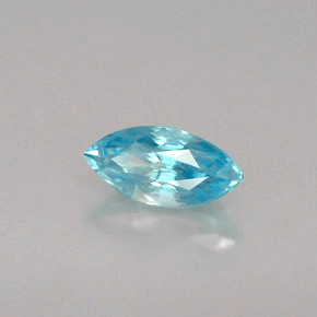 0.72캐럿 천연 블루 지르콘, 마퀴즈, 7.2×3.6 mm, VVS