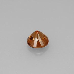1.14캐럿 천연 오렌지 지르콘, 라운드 컷, 5.54 mm, VS