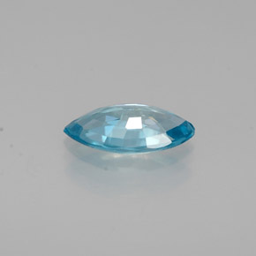 0.53캐럿 천연 블루 지르콘, 마퀴즈, 7.3×3.7 mm, VS