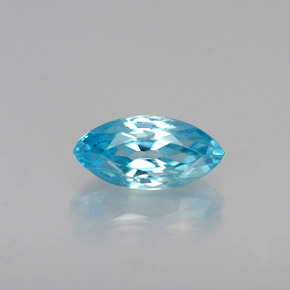 0.68캐럿 천연 블루 지르콘, 마퀴즈, 7.1×3.5 mm, VVS
