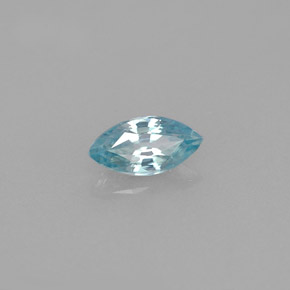 0.59캐럿 천연 블루 지르콘, 마퀴즈, 7×3.6 mm, VVS-VS
