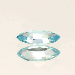 0.50캐럿 천연 블루 지르콘, 마퀴즈, 7.1×3.5 mm, VVS