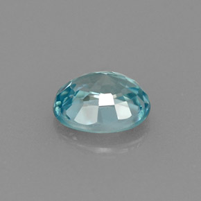 1.00캐럿 천연 블루 지르콘, 타원형 컷, 6.1×5 mm, VVS