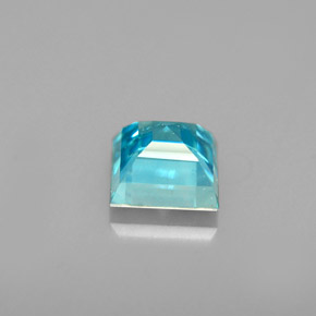 1.00캐럿 천연 블루 지르콘, 스퀘어, 4.9×4.8 mm, SI