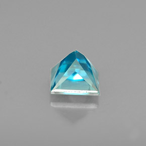 0.72캐럿 천연 블루 지르콘, 스퀘어, 4.2×4.2 mm, VS
