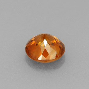 0.94캐럿 천연 오렌지 지르콘, 라운드 컷, 5.49 mm, VVS-VS
