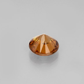 0.99캐럿 천연 오렌지 지르콘, 라운드 컷, 5.62 mm, VVS