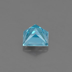 0.58캐럿 천연 블루 지르콘, 스퀘어, 4.2×4.1 mm, VS