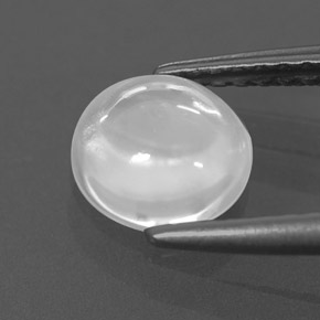 1.48캐럿 천연 화이트 지르콘, 투명한, 6.50 mm, 투명/반투명