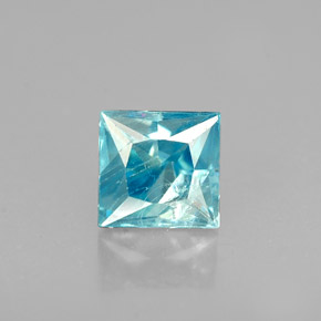 0.69캐럿 천연 블루 지르콘, 스퀘어, 4.5×4.3 mm, SI