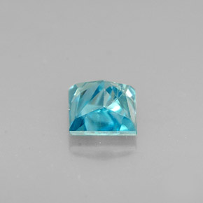 0.69캐럿 천연 블루 지르콘, 스퀘어, 4.5×4.3 mm, SI