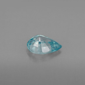 1.49캐럿 천연 블루 지르콘, 배 모양, 7.9×5.8 mm, VVS