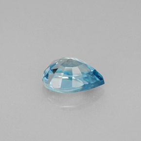 1.96캐럿 천연 블루 지르콘, 배 모양, 8.1×5.9 mm, VVS-VS