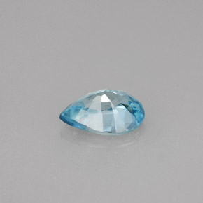 1.39캐럿 천연 블루 지르콘, 배 모양, 7.9×5.6 mm, VS