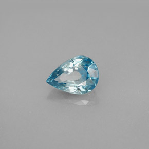 1.83캐럿 천연 블루 지르콘, 배 모양, 8.2×5.8 mm, VS