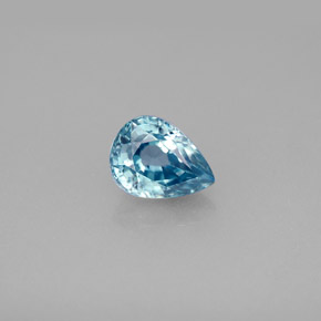 1.83캐럿 천연 블루 지르콘, 배 모양, 7.8×5.8 mm, VVS-VS
