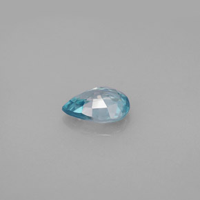 1.45캐럿 천연 블루 지르콘, 배 모양, 7.8×5.8 mm, VVS-VS