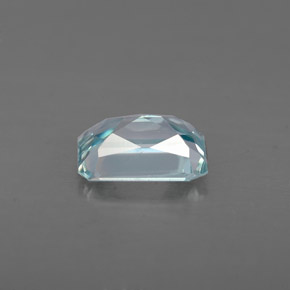 1.40캐럿 천연 블루 지르콘, 에메랄드 컷, 7.1×5 mm, VVS-VS