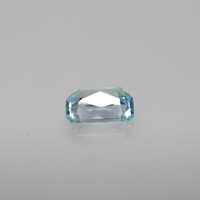 1.38캐럿 천연 블루 지르콘, 에메랄드 컷, 7.1×5 mm, VVS-VS