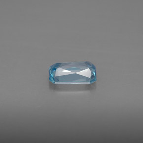 1.20캐럿 천연 블루 지르콘, 에메랄드 컷, 7×4.8 mm, VVS