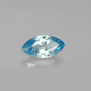 1.70캐럿 천연 블루 지르콘, 마퀴즈, 9.9×5 mm, VS