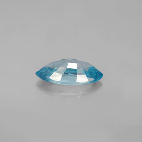 1.70캐럿 천연 블루 지르콘, 마퀴즈, 9.9×5 mm, VS