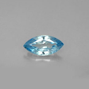 1.58캐럿 천연 블루 지르콘, 마퀴즈, 9.5×5.1 mm, VS
