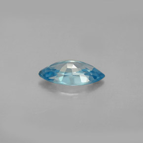 1.58캐럿 천연 블루 지르콘, 마퀴즈, 9.5×5.1 mm, VS