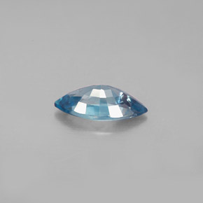 1.49캐럿 천연 블루 지르콘, 마퀴즈, 9.8×5.1 mm, VVS-VS