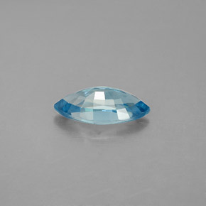 1.68캐럿 천연 블루 지르콘, 마퀴즈, 10.1×5 mm, VVS-VS