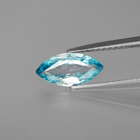1.17캐럿 천연 블루 지르콘, 마퀴즈, 10×5 mm, VS