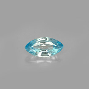 1.49캐럿 천연 블루 지르콘, 마퀴즈, 9.7×4.9 mm, VVS-VS