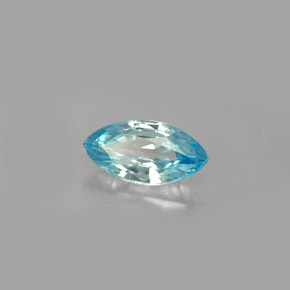 1.49캐럿 천연 블루 지르콘, 마퀴즈, 9.7×4.9 mm, VVS-VS