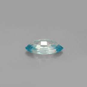1.49캐럿 천연 블루 지르콘, 마퀴즈, 9.7×4.9 mm, VVS-VS