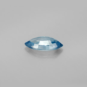 1.56캐럿 천연 블루 지르콘, 마퀴즈, 10.1×5 mm, VVS