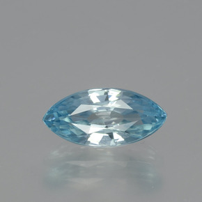 1.86캐럿 천연 블루 지르콘, 마퀴즈, 10×4.9 mm, VVS