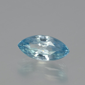 1.86캐럿 천연 블루 지르콘, 마퀴즈, 10×4.9 mm, VVS
