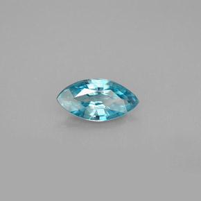 1.24캐럿 천연 블루 지르콘, 마퀴즈, 9.6×5 mm, VS