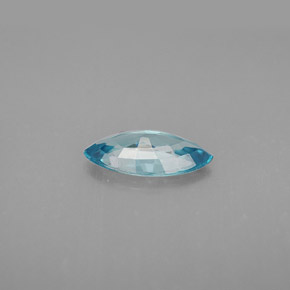 1.33캐럿 천연 블루 지르콘, 마퀴즈, 10.2×5 mm, VVS-VS