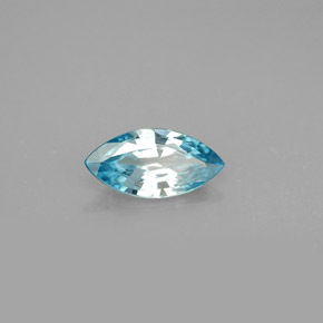 1.36캐럿 천연 블루 지르콘, 마퀴즈, 10×5 mm, VVS