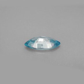 1.36캐럿 천연 블루 지르콘, 마퀴즈, 10×5 mm, VVS