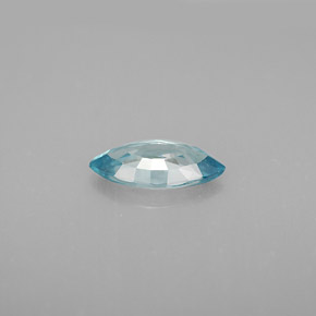 1.37캐럿 천연 블루 지르콘, 마퀴즈, 10×5 mm, VVS