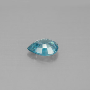 1.50캐럿 천연 블루 지르콘, 배 모양, 7.7×5.9 mm, VVS-VS