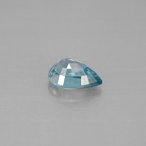 1.75캐럿 천연 블루 지르콘, 배 모양, 8×5.8 mm, VVS-VS