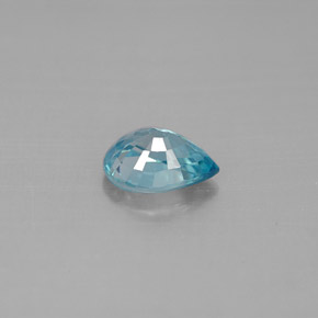 1.66캐럿 천연 블루 지르콘, 배 모양, 8×5.8 mm, VVS-VS